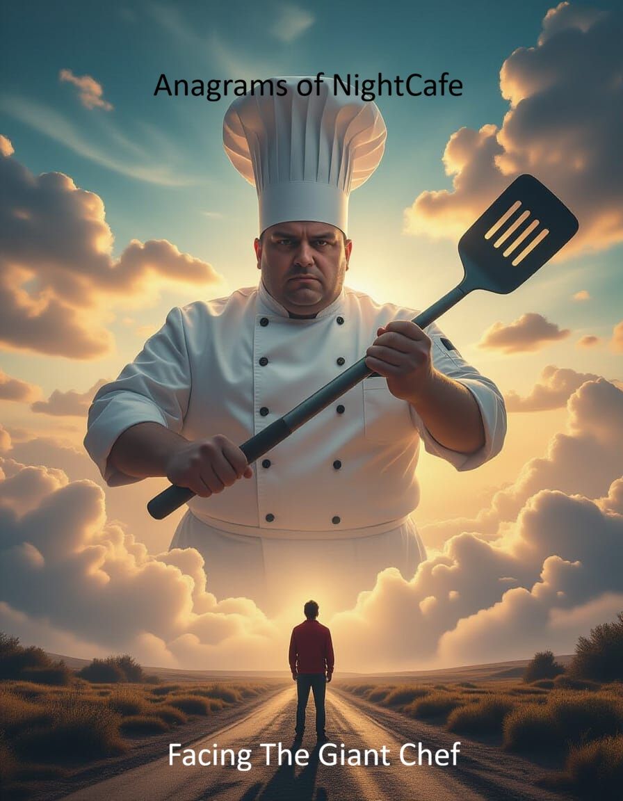 Facing The Giant Chef - Anagram of "NightCafe"