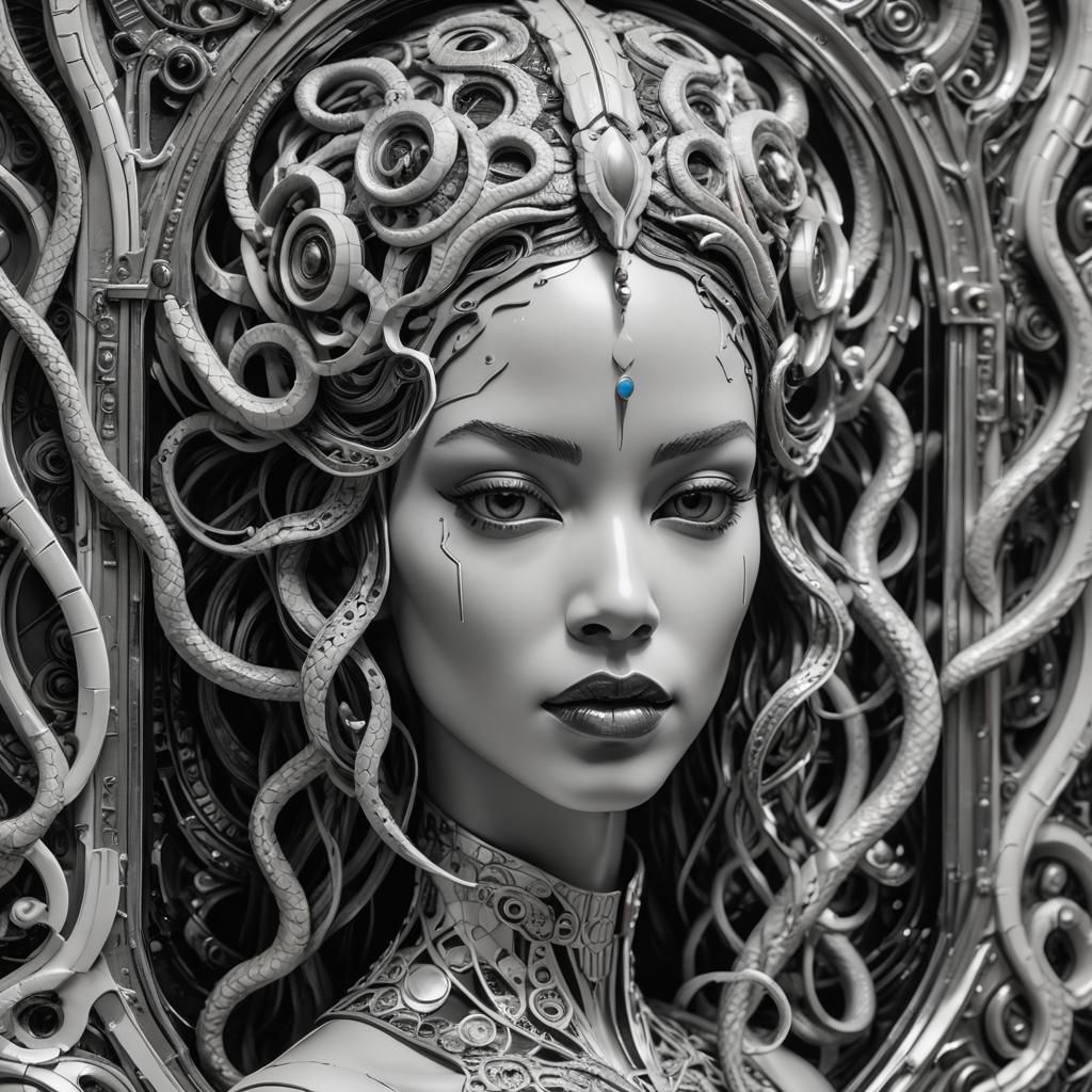 Masterpiece Maximalist Moody Monday a black and white pictur...