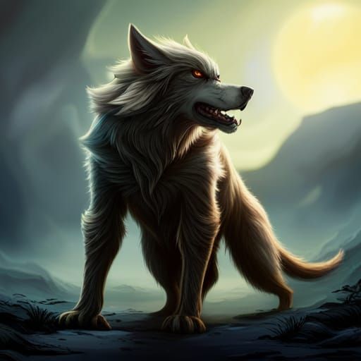 Werewolf transformation into wolf - AI Generated Artwork - NightCafe ...