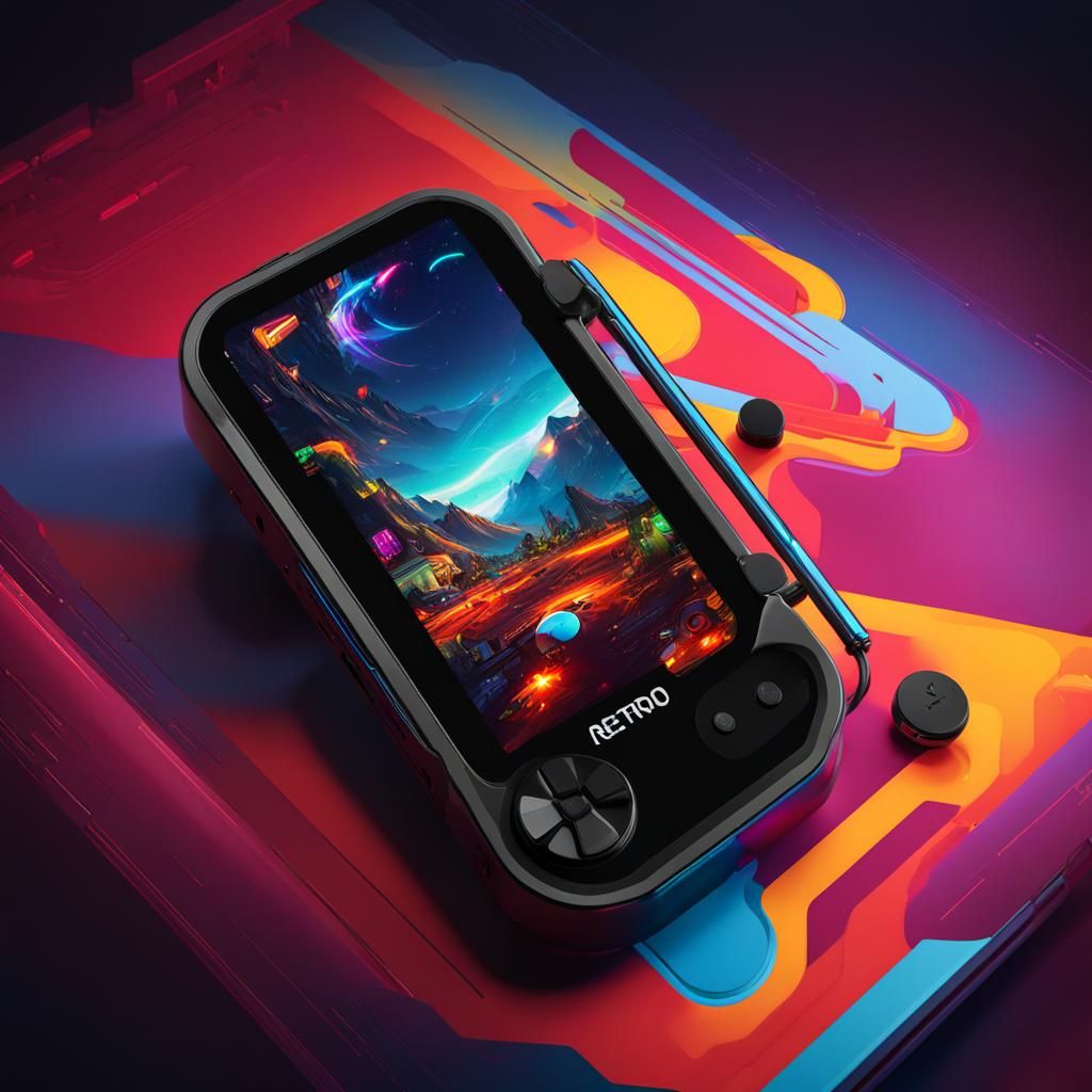Retroid Pocket 4 Pro, 16:9, OLED Screen, Gaming Device, Blac...