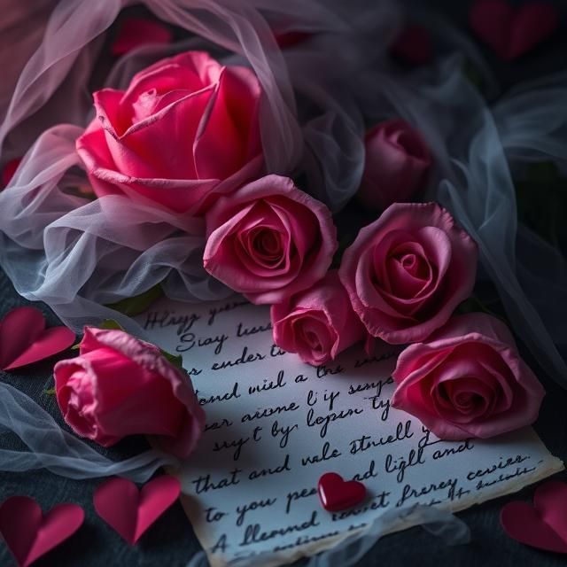 VALENTINE'S DAY WITH SPOOKY ELEMENTS  -GHOSTLY ROSES AND EER...