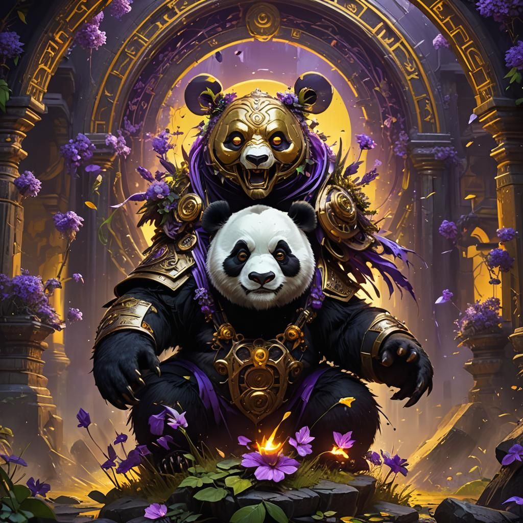 Incredibly scary gaming panda