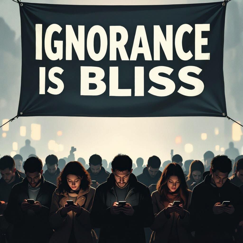  "Ignorance is bliss"  Until it`s not (8