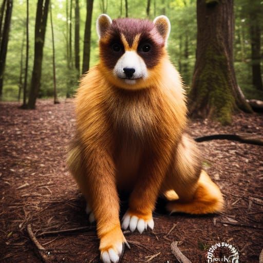 fantasy creature in the forest