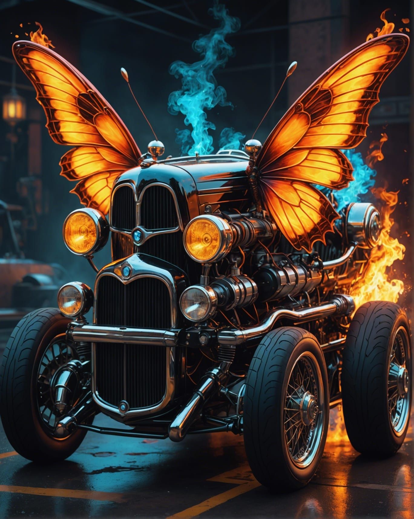 Floats like a butterfly, stings like a flaming bimmer roadster! 