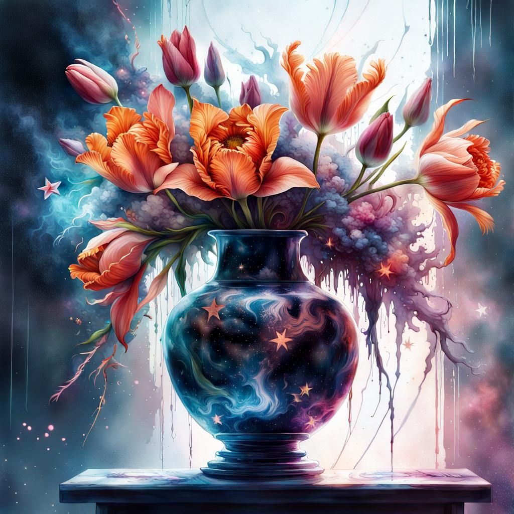 Cosmic Vase  by @Kitty Blacksmith