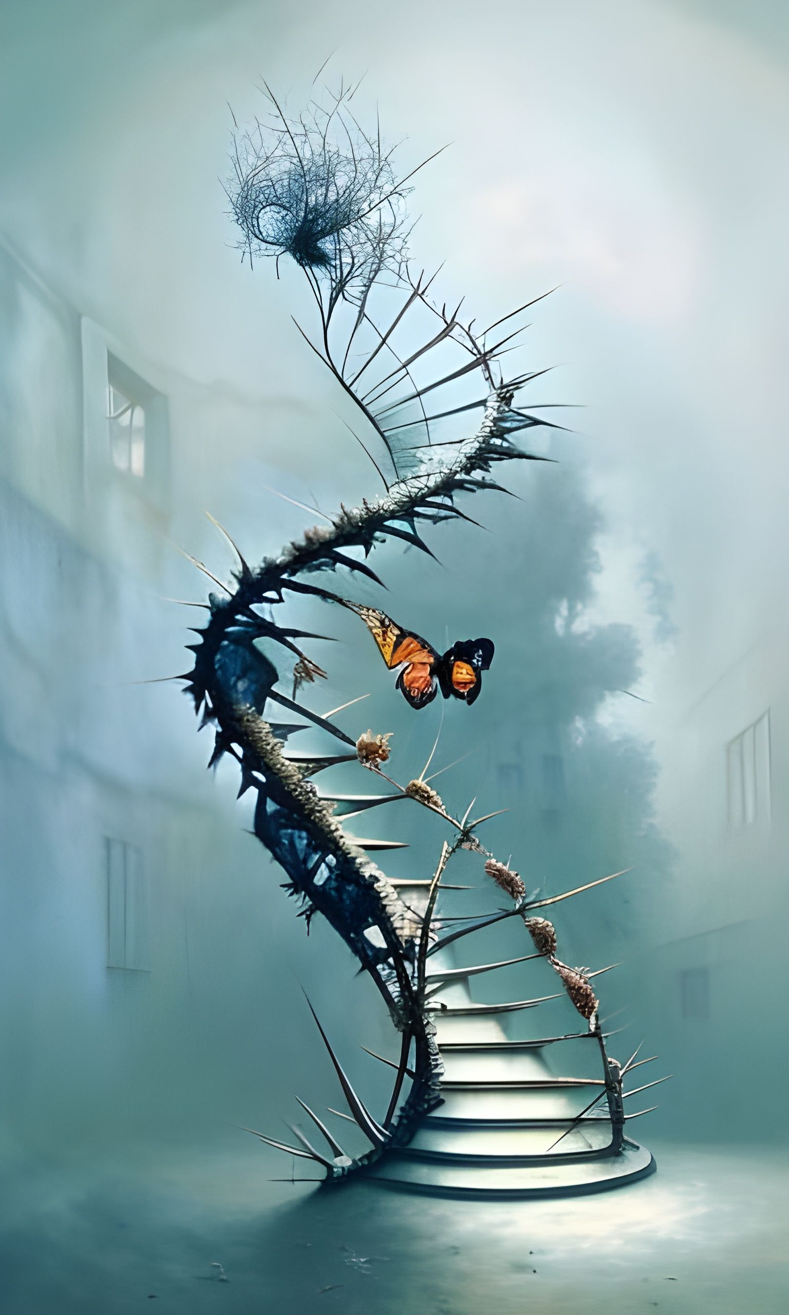 Thorn Stairs  by @Ravengris