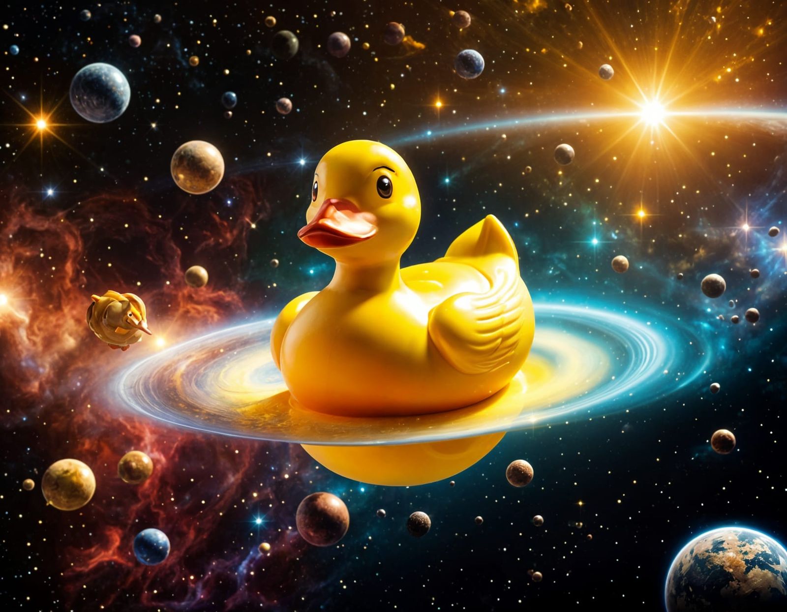 Rubber Duck in space  by @RatzeP2