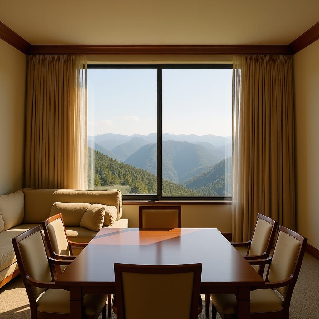 סלון משקיף לנוף