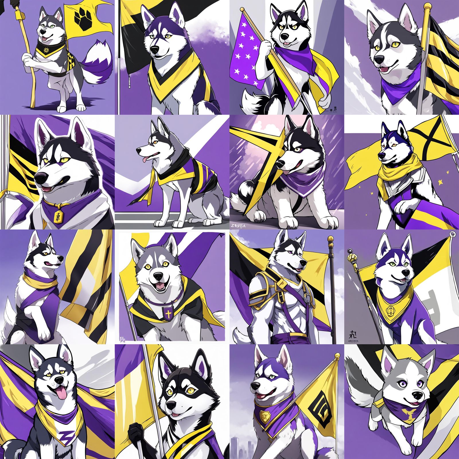 Non-binary huskies!