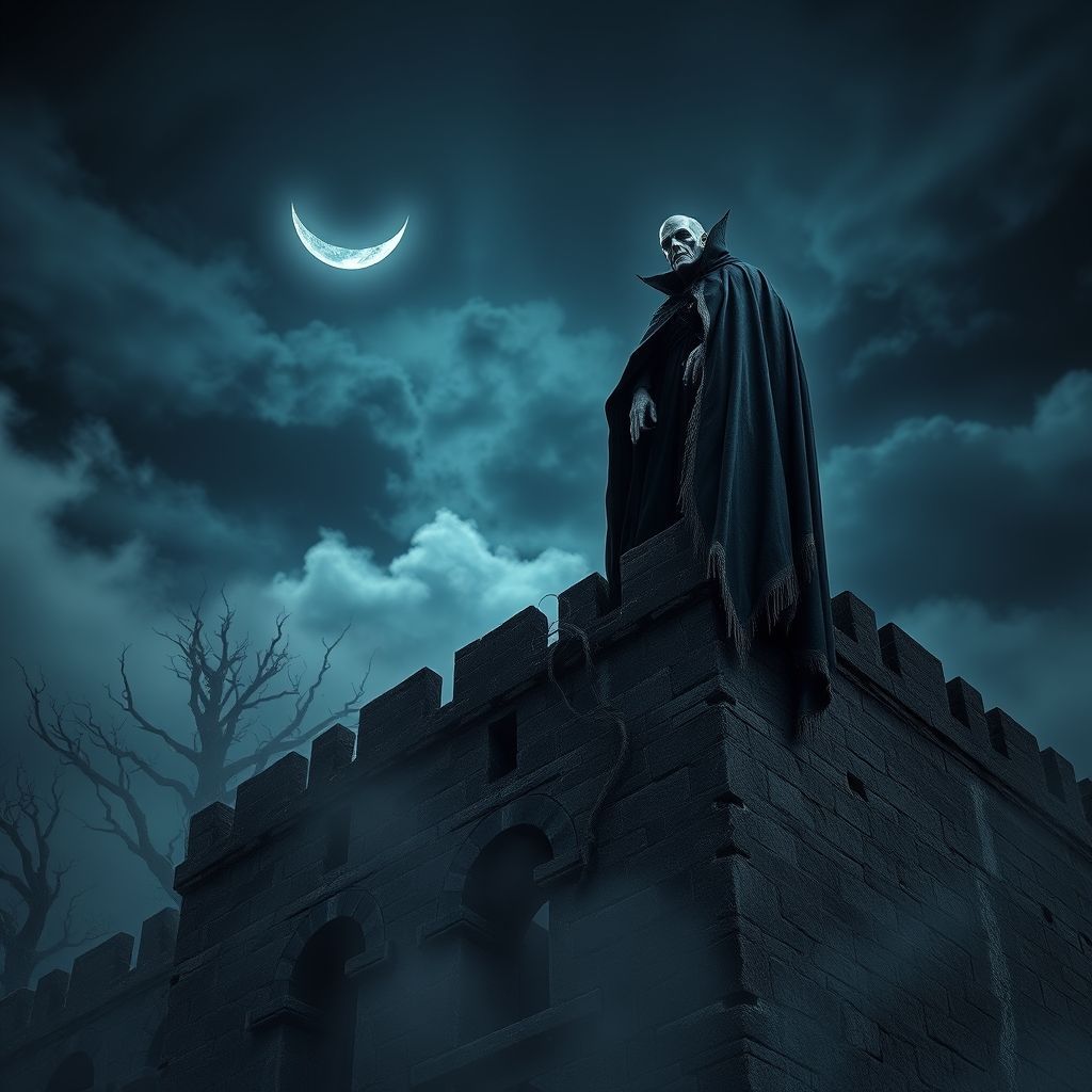 A brooding vampire lord