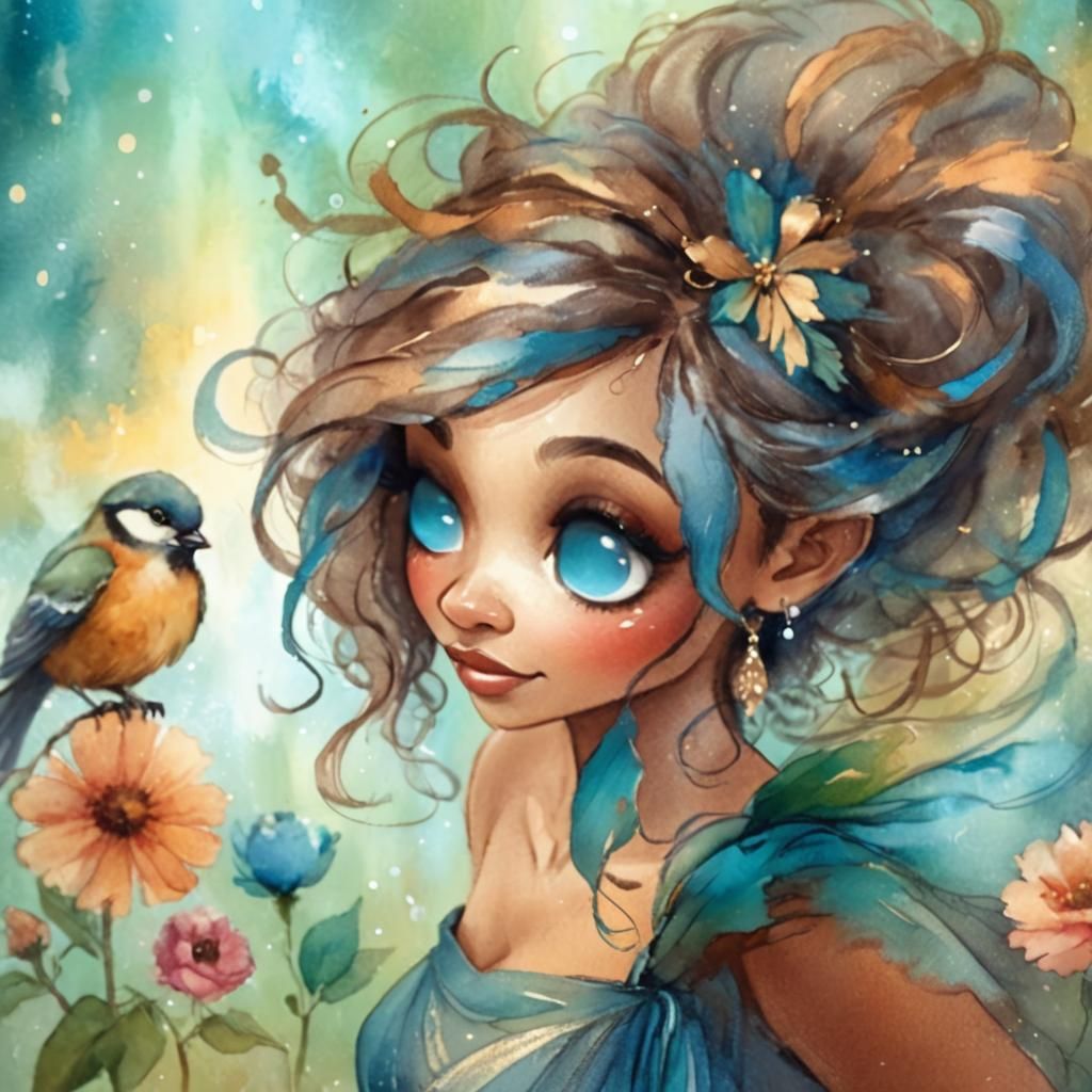 Eyes So Beautiful in Blue