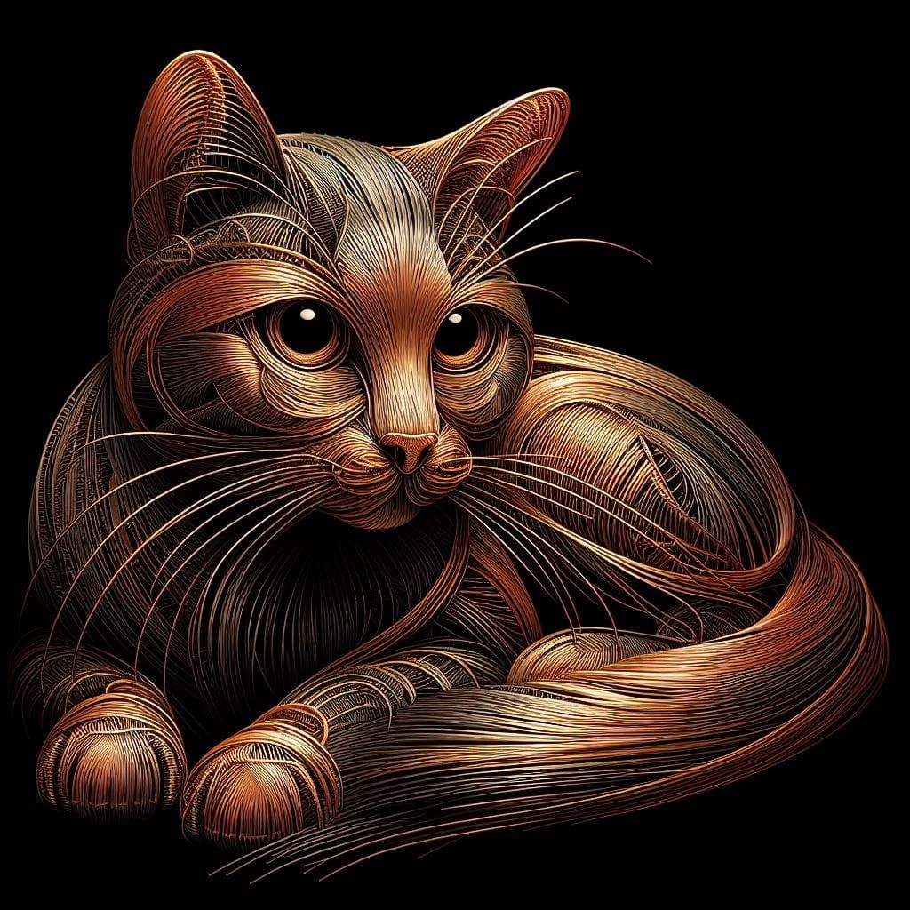 Copper cat  by @Gumnut