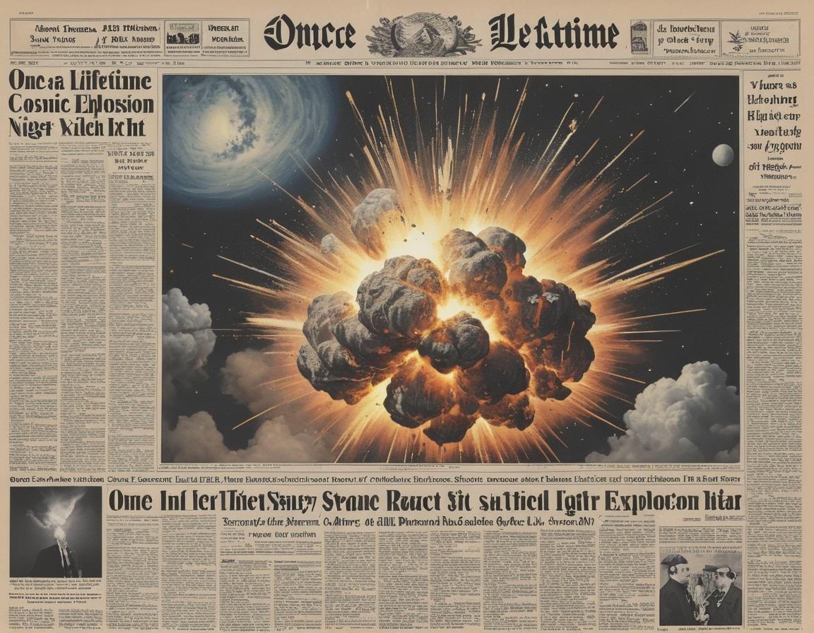NEWSPAPER Headline: "Once-in-a-lifetime" - AI Generated Artwork ...