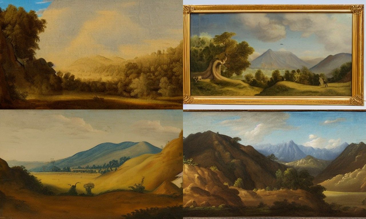 Landscape in the style of Quito School