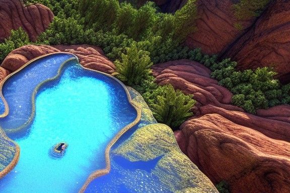 Cliffside pools