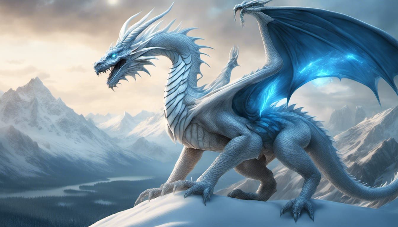 white dragon - AI Generated Artwork - NightCafe Creator