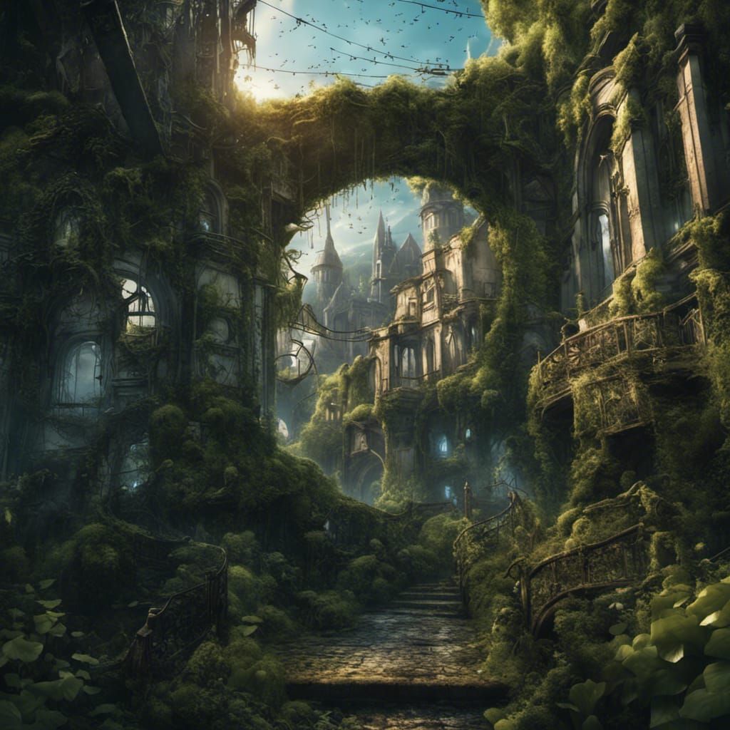 Overgrown city