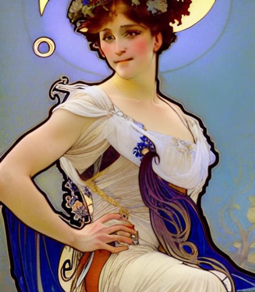 Chloe Vevrier, portrait by louis theophile hingre and alphonse mucha, realistic, sharp focus