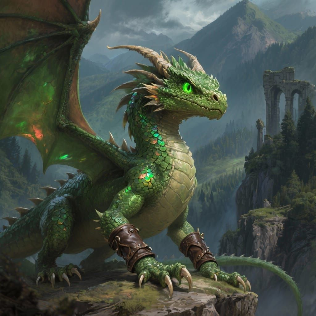 Young Green Dragon takes flight
