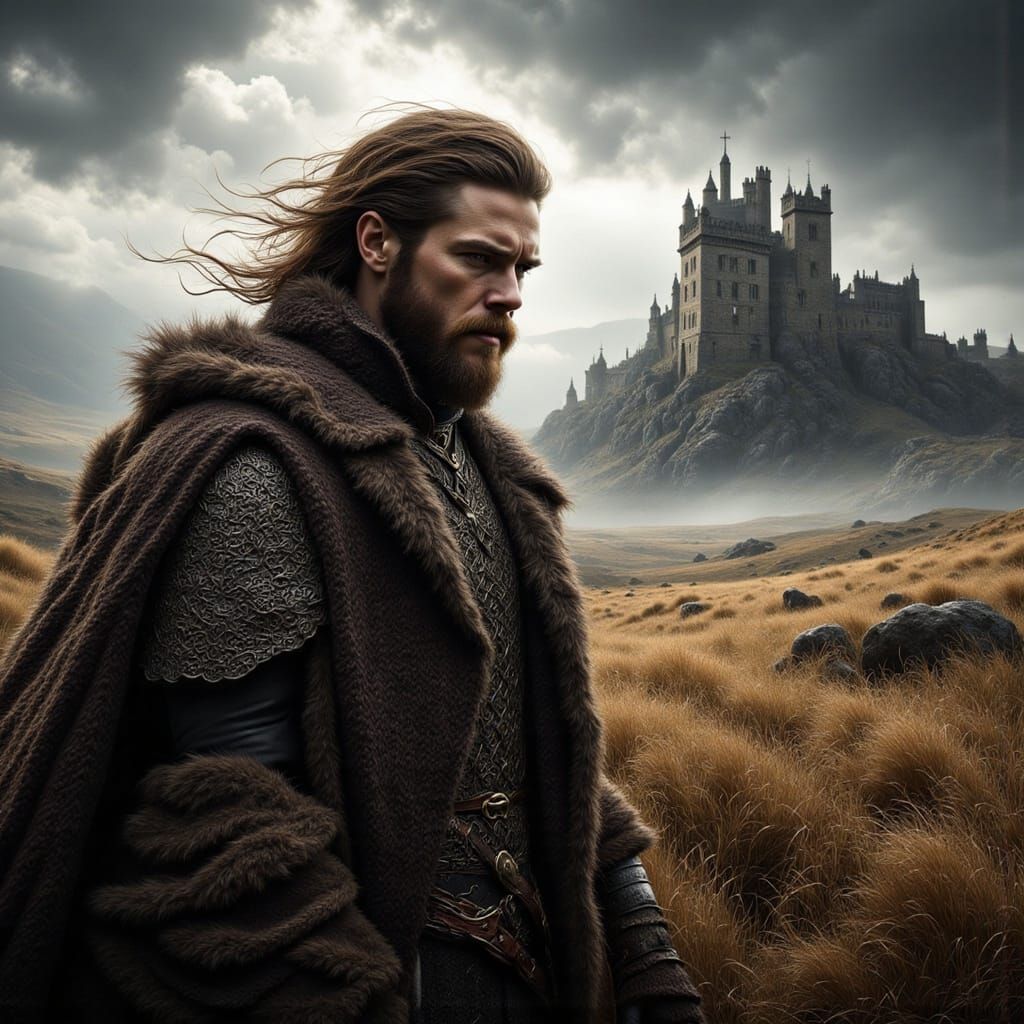 Epic Dark Fantasy Macbeth Oil Painting