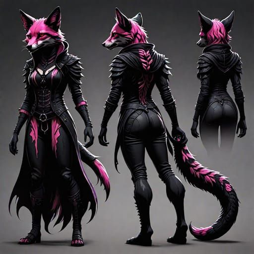 Ref sheet of my pink assassin