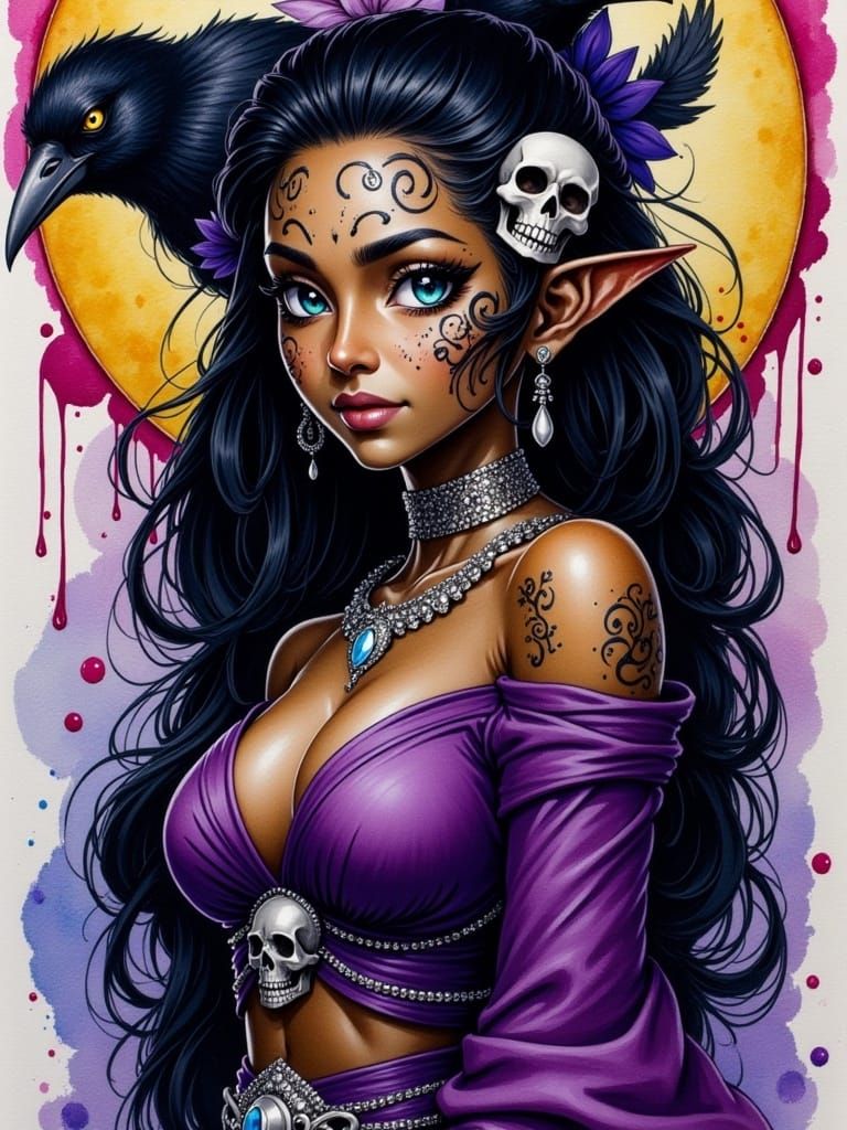 Purple: Beautiful Voodoo Goddess (Goblin Fantasy Flux)