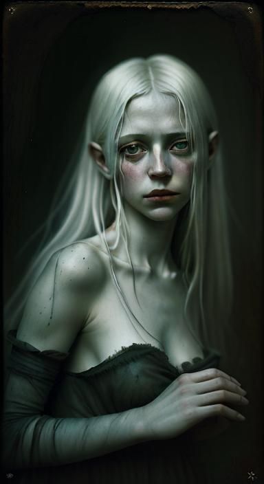 portrait, dreamy, grimdark, oils, Katia Chausheva, LITHE ALB...