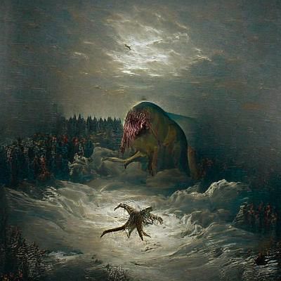The last dinosaur before the meteor would delete him