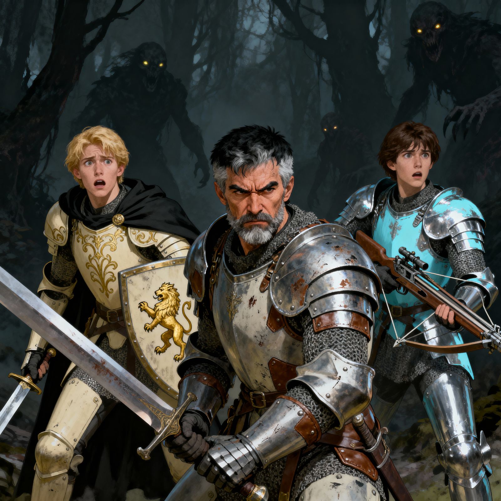 "Don't be afraid, boys!"