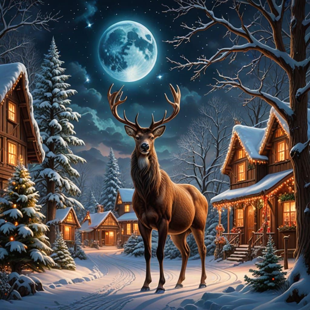 🌃🎅🌉🦌🛷🎄🌙