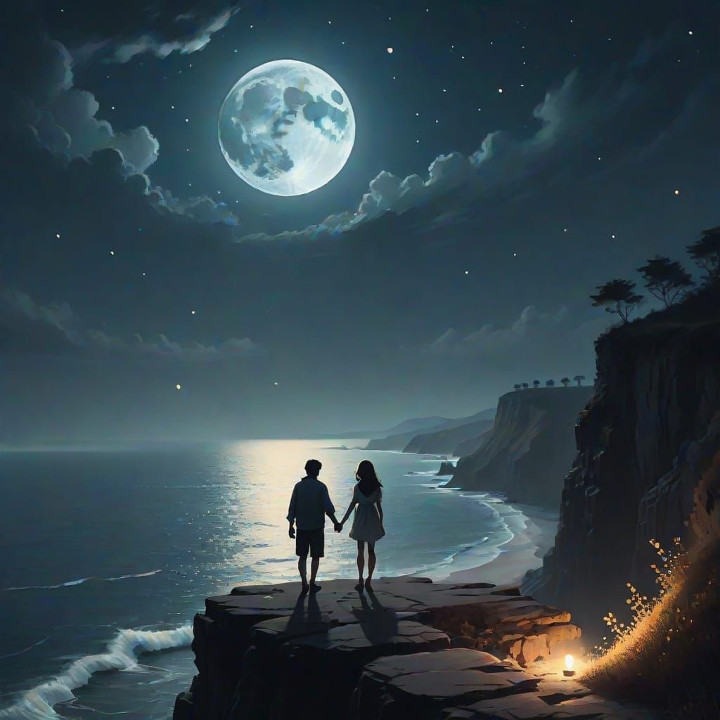 Radiant Full Moon.   by @P K