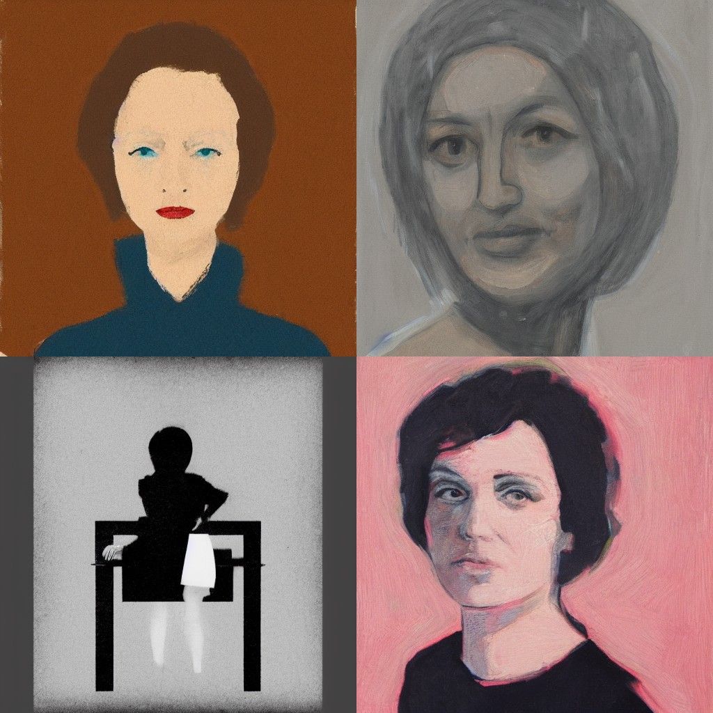 A portrait in the style of Postminimalism