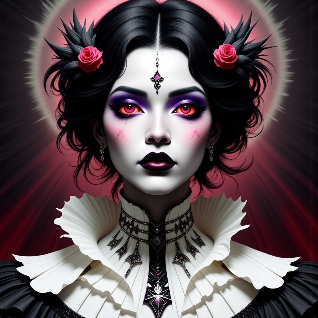  <lora:Darkangel Flux:1.0>