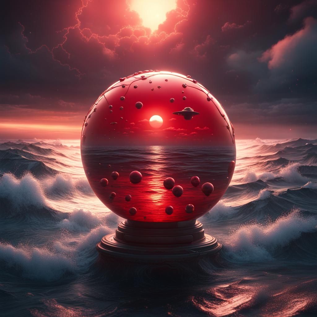 Bubble Lighthouse AI Generated Artwork NightCafe Creator