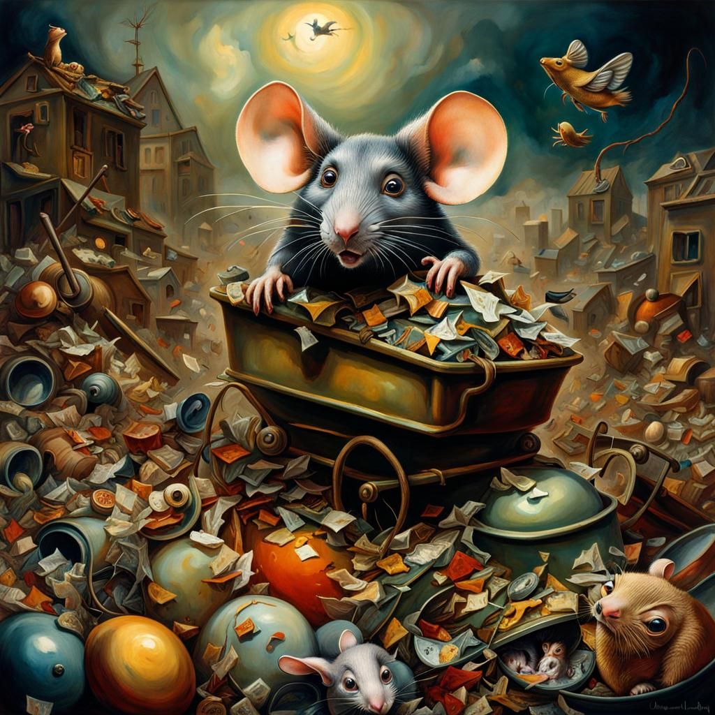 Trash Mouse - Ai Generated Artwork - Nightcafe Creator