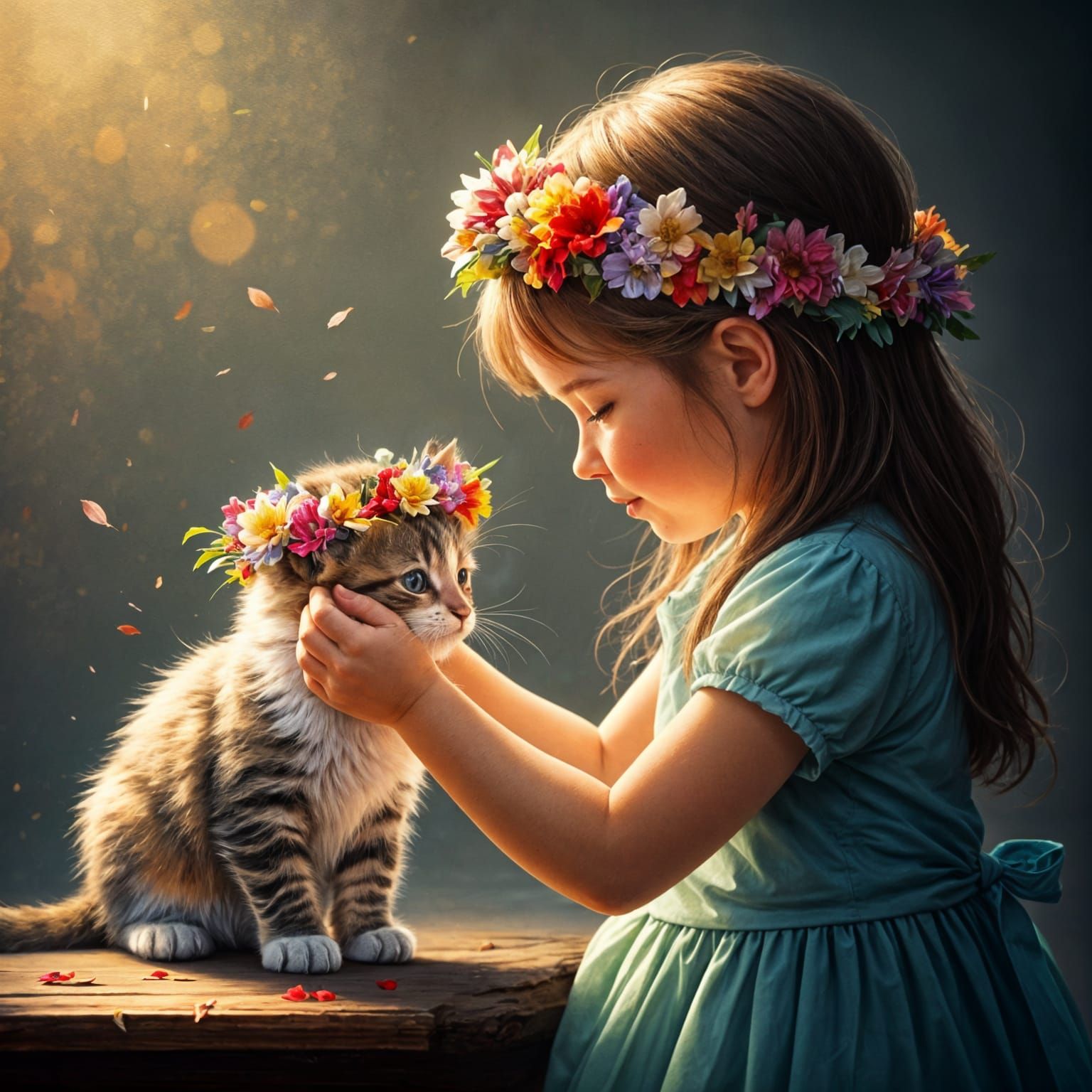 Wreath of Flowers  by @dizzy