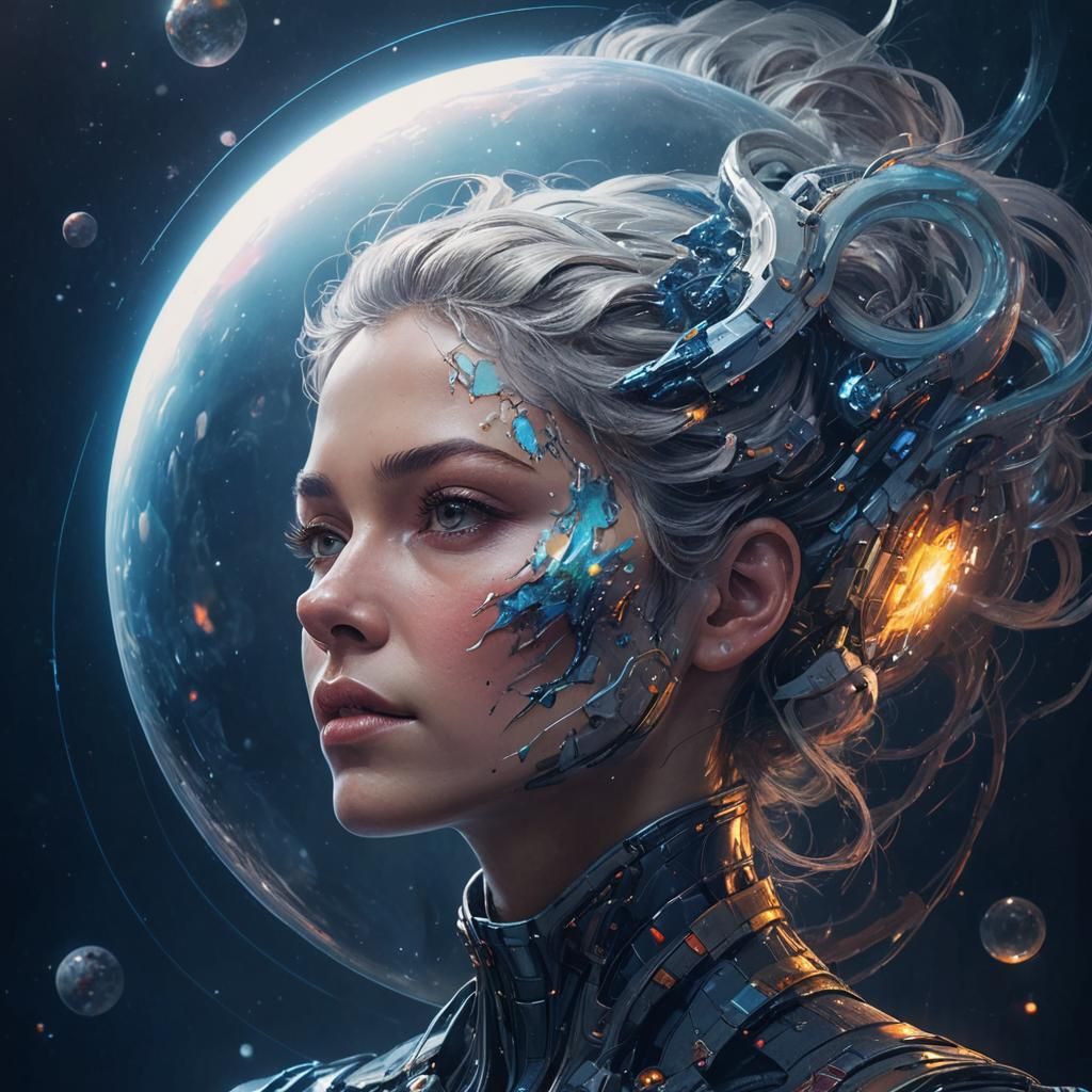 Space Woman - AI Generated Artwork - NightCafe Creator