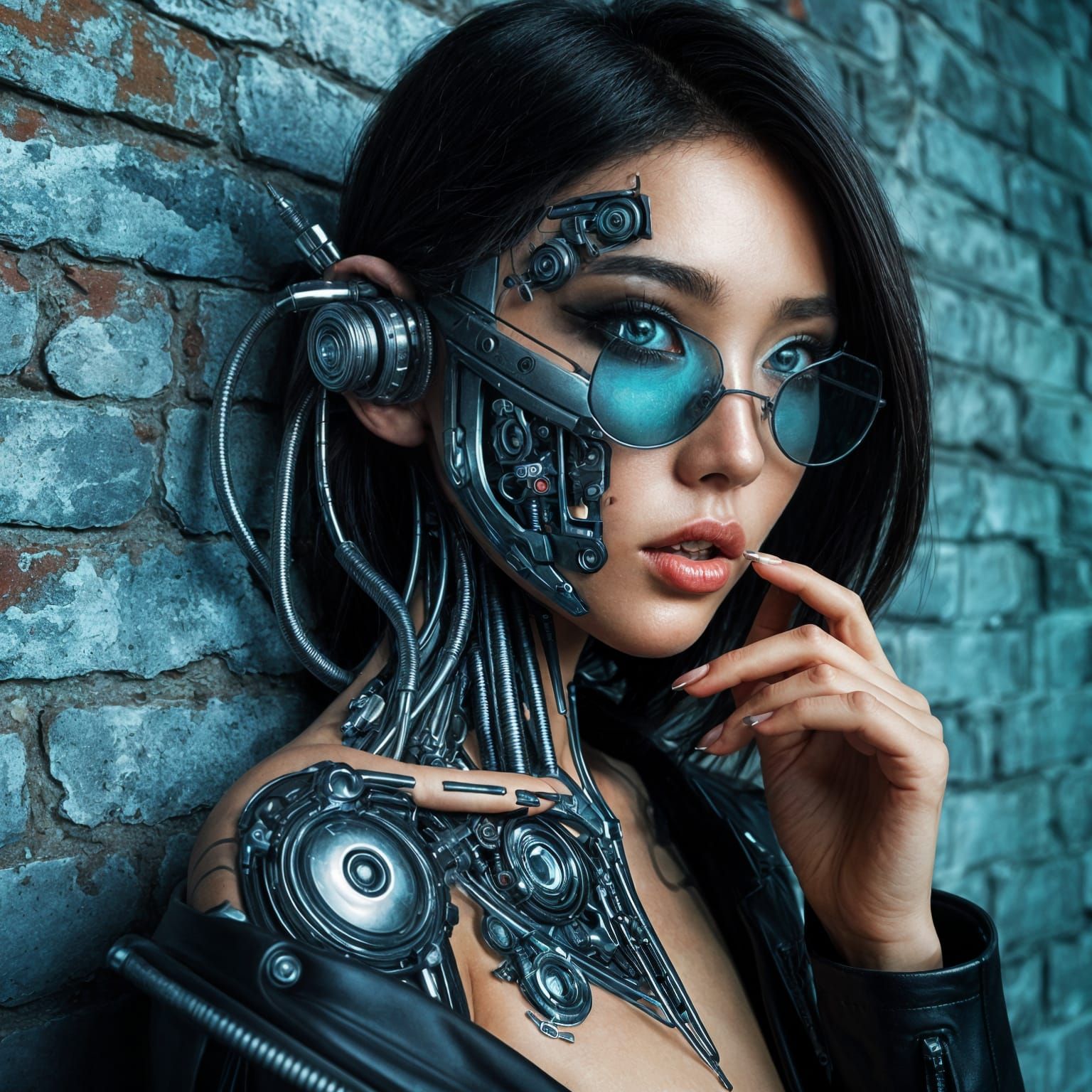 Cyberpunk woman