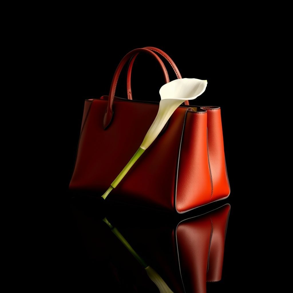 A visually stunning, high-fashion editorial image