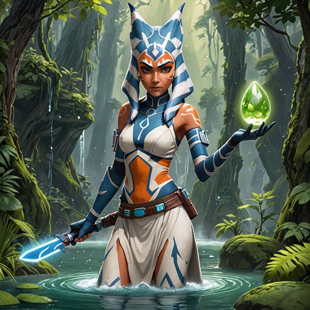 Ahsoka as a slime girl