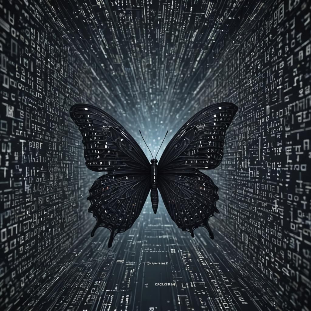 Digital Butterfly  by @Zabrie