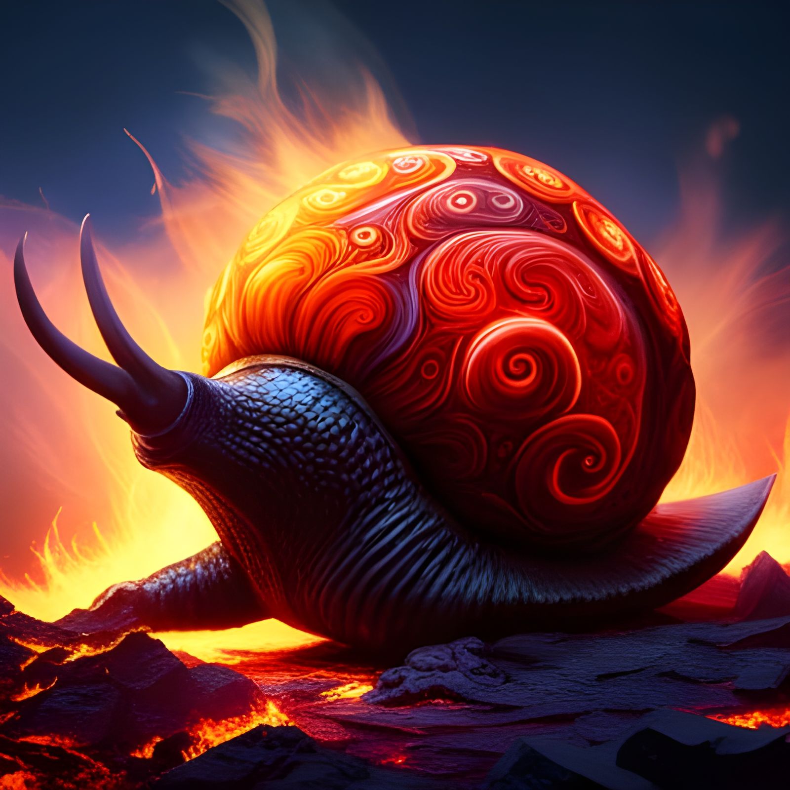 The Immortal Flame Snail