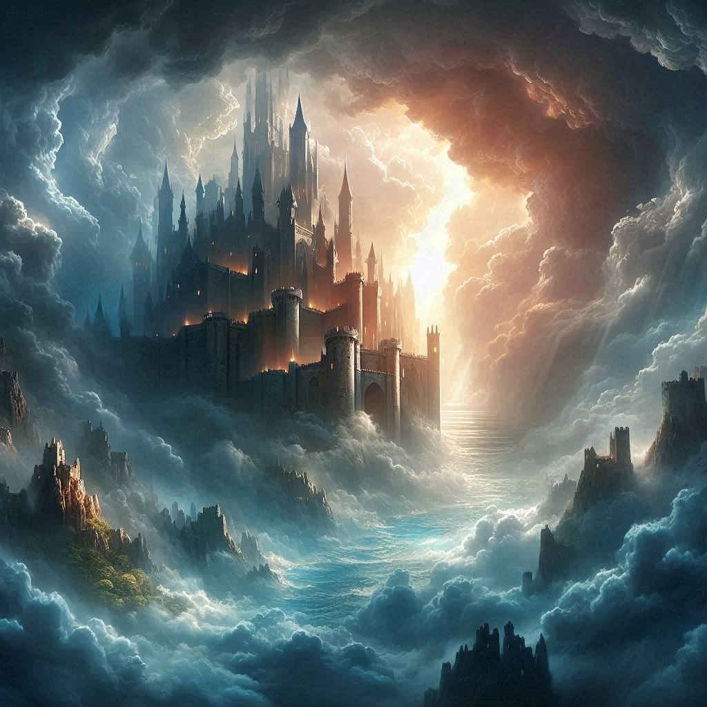 Castle blessed by the heavens