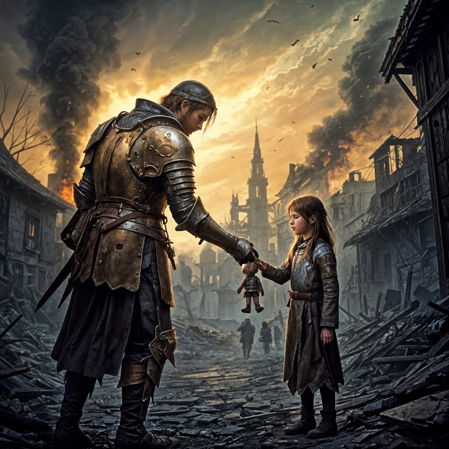 Medieval Soldier's Gift: Hope Amidst War