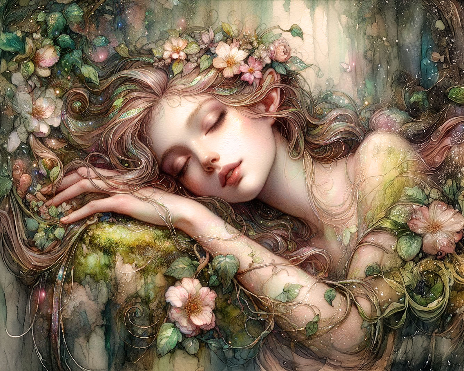 sleeping nymph