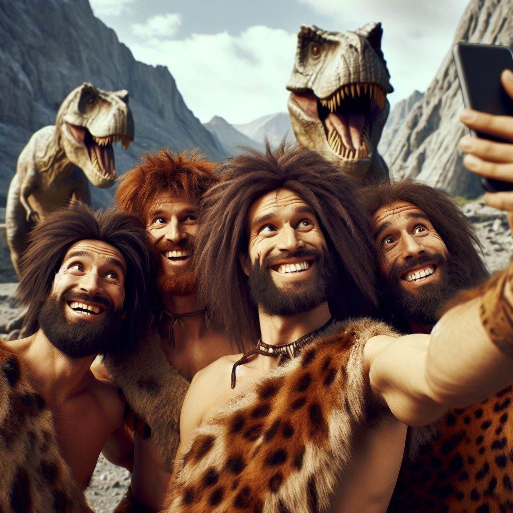 Prehistoric selfie