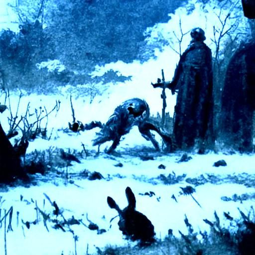 Rabbit hunting other rabbits