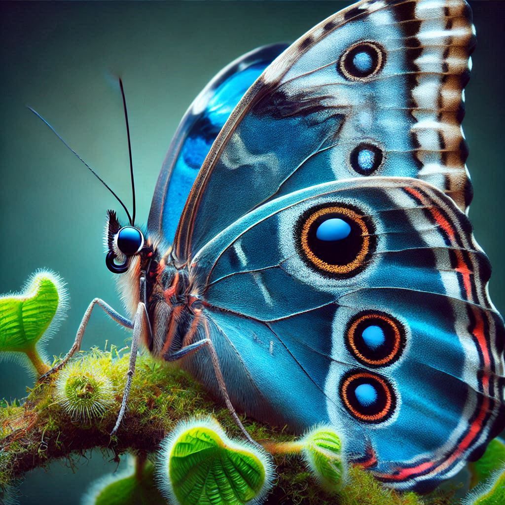 Macro photo butterfly