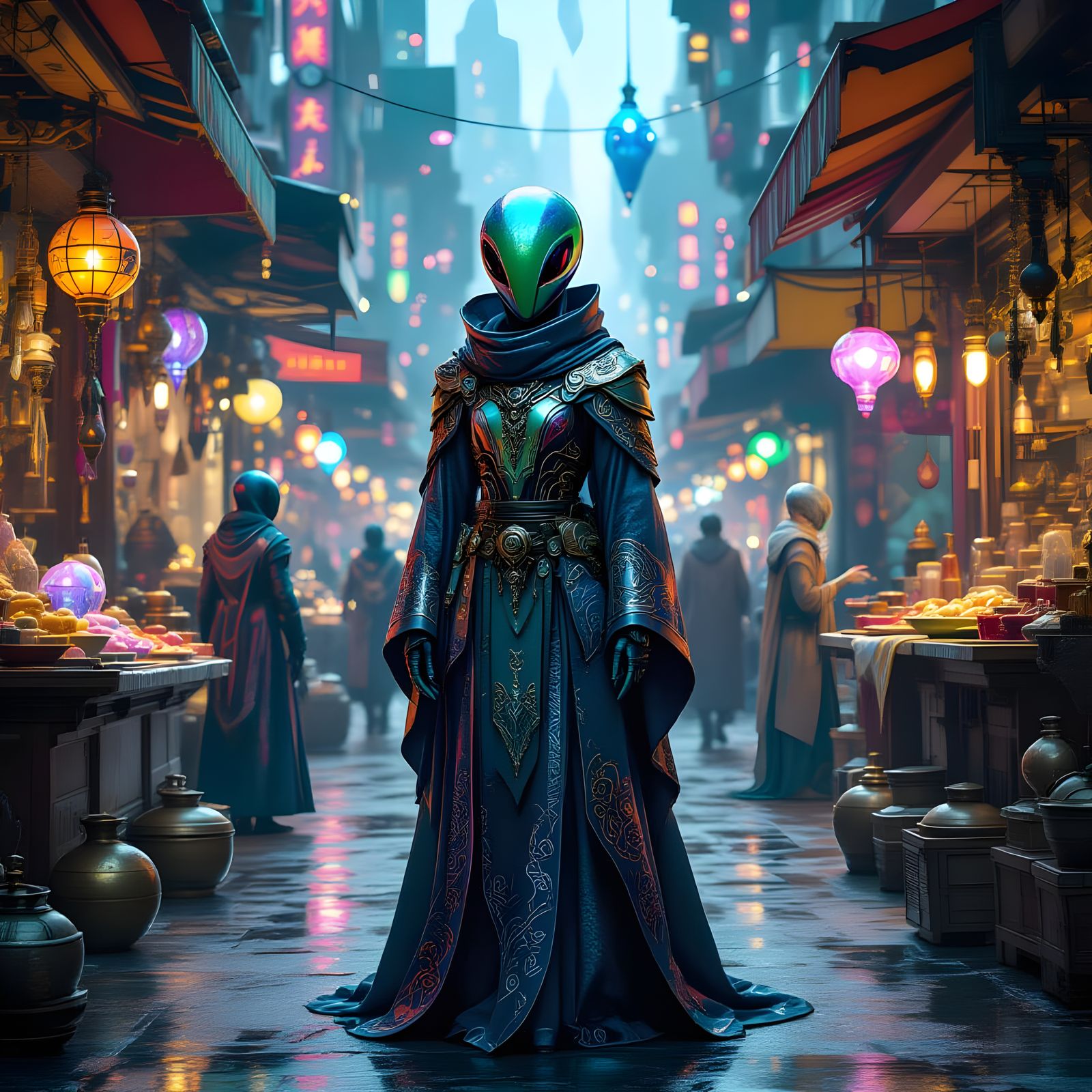 alien market   by @blake delta